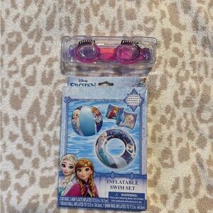Disney Frozen Blue and White Inflatable Swim Set